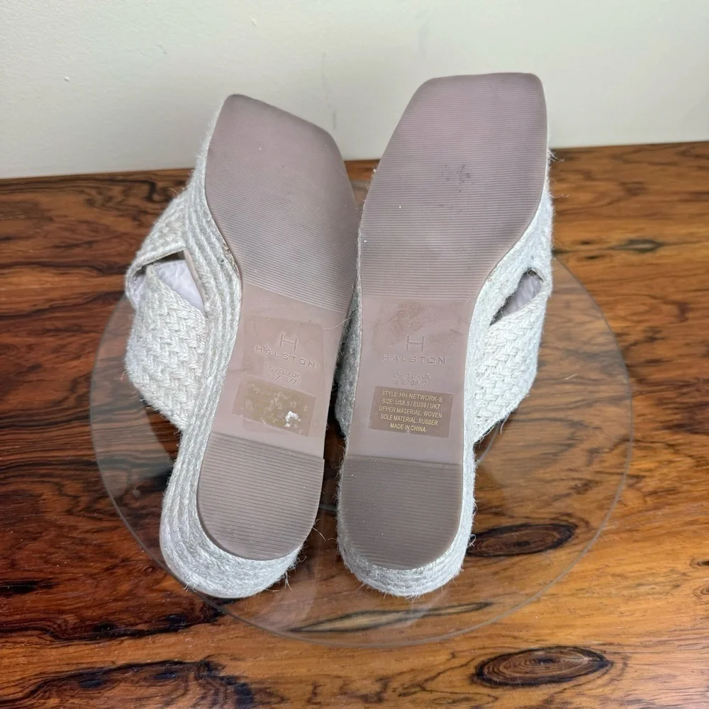 HALSTON Network Espadrille Sandal - natural - size 8.5